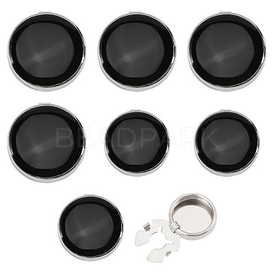 Zinc Alloy Enamel Cufflinks BUTT-GL0001-10-1