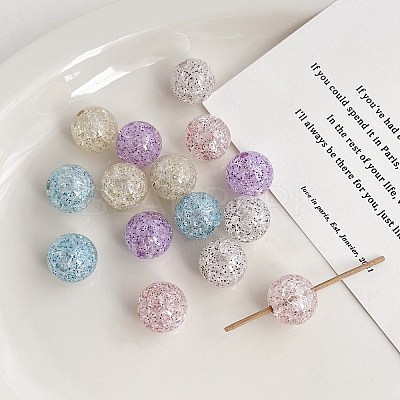 Transparent Acrylic Beads OACR-H038-33-1