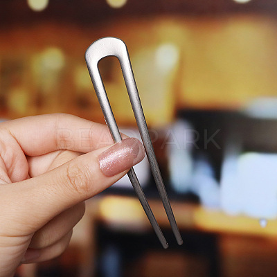 Minimalist Fashion U-shaped Hairpin for Updo Hairstyles - Metal Hair Accessory ST3496494-1