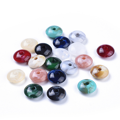 Acrylic Beads X-OACR-T008-10-M-1