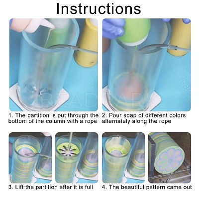 Silicone Soap Pull Through Designs Tool Sets DIY-WH0210-12-1