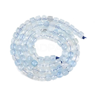 Natural Aquamarine Beads Strands G-RM250101-L9-1