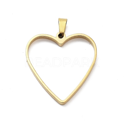 304 Stainless Steel Open Back Bezel Pendants STAS-Z091-05G-09-1