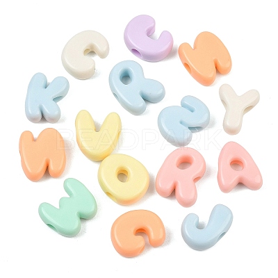 Opaque Acrylic European Beads AC-CBAE09B-06-1