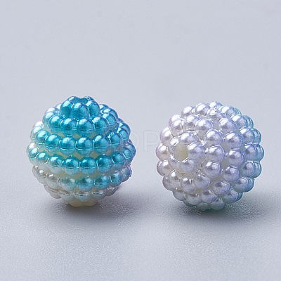 Imitation Pearl Acrylic Beads OACR-T004-10mm-07-1