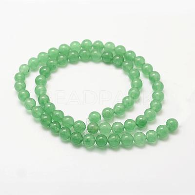 Natural Green Aventurine Bead Strands G-P281-01-6mm-1