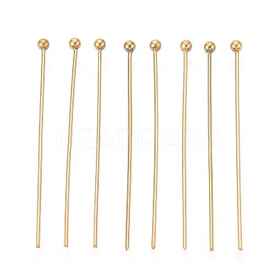 304 Stainless Steel Head Pins STAS-T065-35mm-20G-1