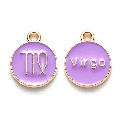 Alloy Enamel Pendants X-ENAM-S124-01A-01B-1