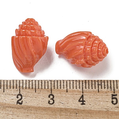 Synthetic Coral Carved Beads Strands CORA-I023-07D-1