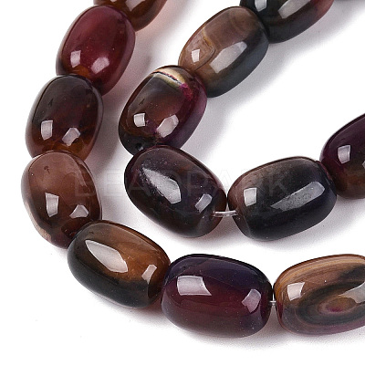 Natural Fire Crackle Agate Beads Strands G-Q606-108A-1