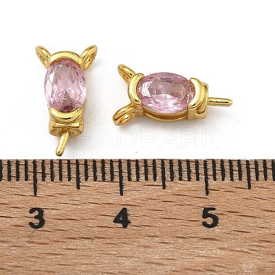 Brass Pave Single Cubic Zirconia Peg Bails Pin Charms KK-D226-01G-03-1