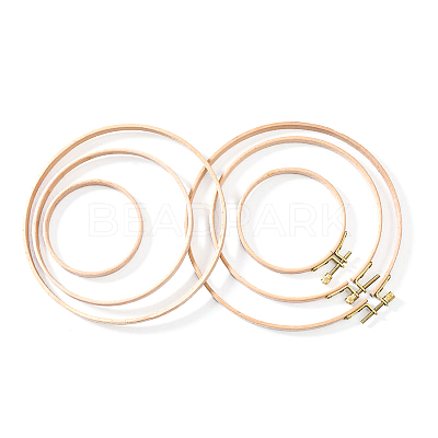 Wood Cross Stitch Embroidery Hoops PW-WG58105-01-1