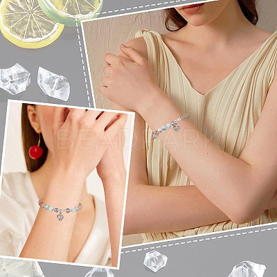 40Pcs 4 Style 925 Sterling Silver Beads STER-BBC0001-10-1