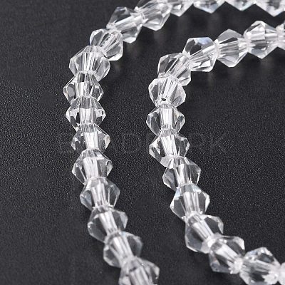 Transparent Glass Beads Strands EGLA-A039-T6mm-D13-1
