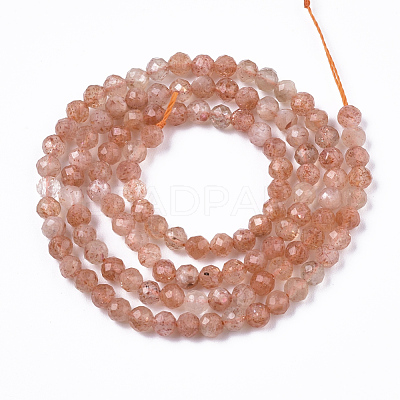 Natural Sunstone Beads Strands G-N328-002B-1