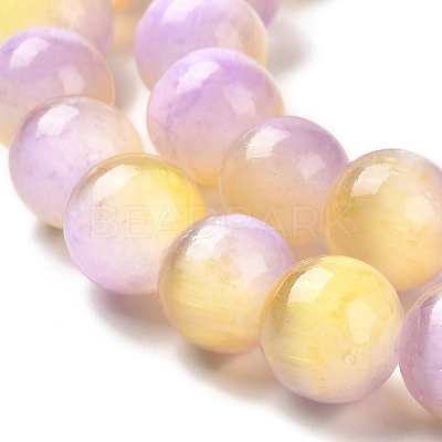 Natural Selenite Beads Strands G-P493-03E-1