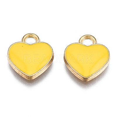 Alloy Enamel Charms X-ENAM-S121-041K-1