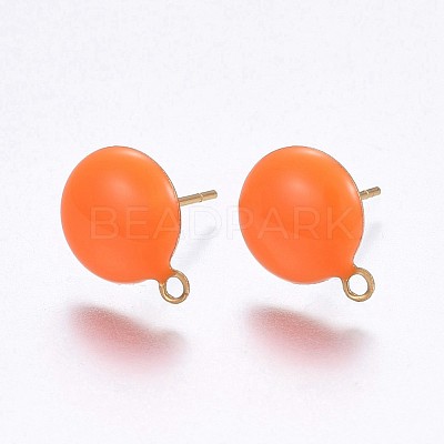 Ion Plating(IP) 304 Stainless Steel Stud Earring Findings STAS-P203-A05-02-1