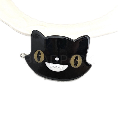 Cellulose Acetate with Iron Hair Clips PW-WG683EB-02-1