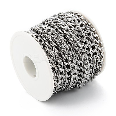 Tarnish Resistant 304 Stainless Steel Twisted Chains CHS-O011-01P-1