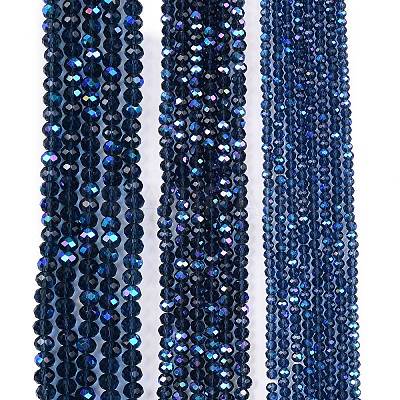 Electroplate Glass Beads Strands EGLA-A044-T4mm-L12-1
