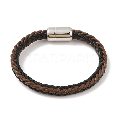 Braided Microfiber Leather Cord Bracelets BJEW-B096-10P-1