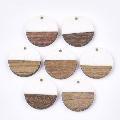 Resin & Walnut Wood Pendants RESI-S358-02D-01-1