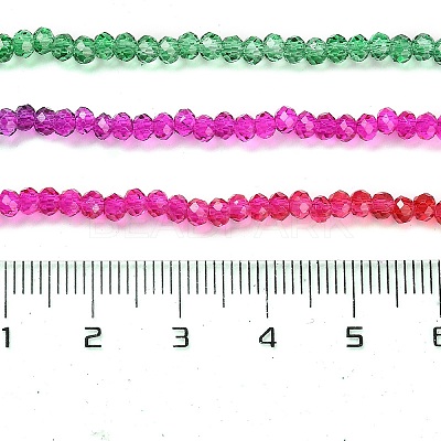 Transparent Painted Glass Beads Strands DGLA-A034-T1mm-A24-1