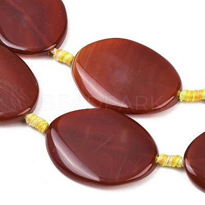 Natural Banded Agate Beads Strands G-P605-L02-06-1