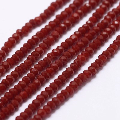 Opaque Glass Beads Strands X-EGLA-K010-B01-1