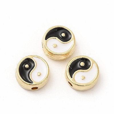Alloy Enamel Beads PALLOY-I217-24G-1