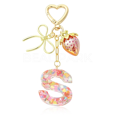 Alloy & Resin Pendant Decorations HJEW-YW00401-05-1