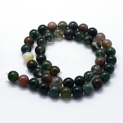 Natural Indian Agate Beads Strands G-I199-05-10mm-1