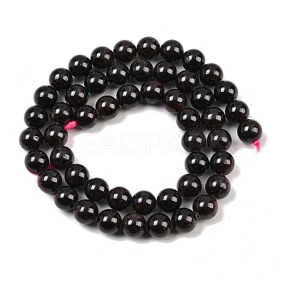 Round Natural Garnet Beads Strands G-D751-8mm-1