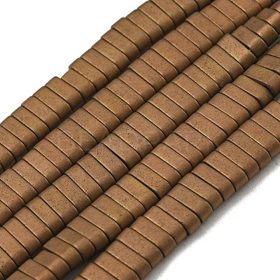 Electroplated Non-magnetic Synthetic Hematite Beads Strands G-C106-B01-13A-1