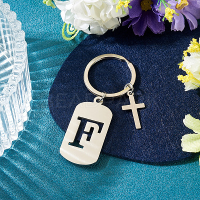 1Pc Stainless Steel Keychains KEYC-TADJ0001-08F-1