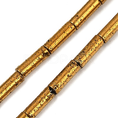 Electroplated Natural Lava Rock Beads Strands G-K388-03A-01-1