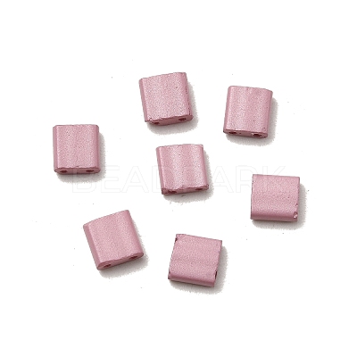 2-Hole Baking Paint Glass Seed Beads SEED-S023-17C-40-1