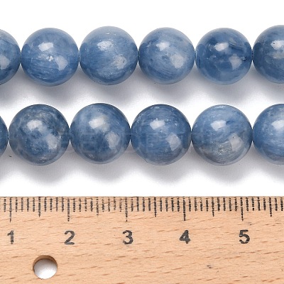 Natural Kyanite Beads Strands G-C259-B01-10mm-01-1