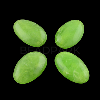 Oval Imitation Gemstone Acrylic Beads OACR-R033A-28-1