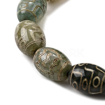 Tibetan Style dZi Beads Strands G-S389-A03-1
