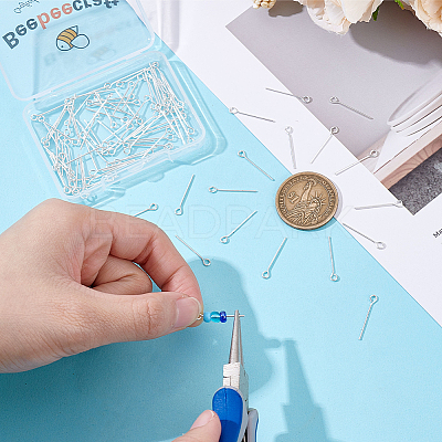 100Pcs Brass Eye Pins KK-BBC0024-76A-1