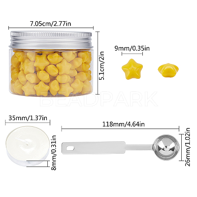 Sealing Wax Particles Kits for Retro Seal Stamp DIY-CP0003-54S-1