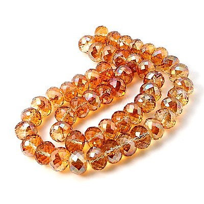 Electorplated Glass Beads EGLA-E005-06-1