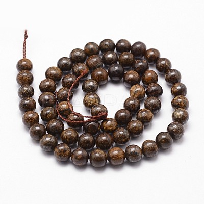 Natural Bronzite Bead Strands G-G735-26-4mm-1