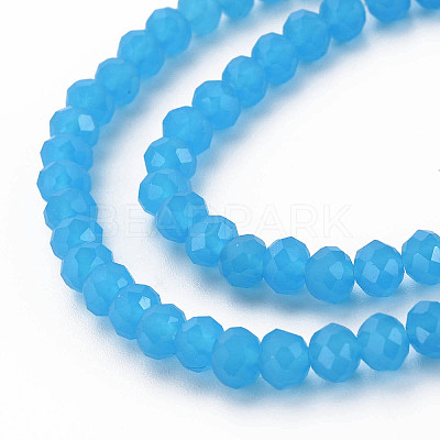 Glass Beads Strands EGLA-A044-J8mm-D09-1