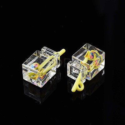Imitation Drink Resin Pendants CRES-S359-32N-1