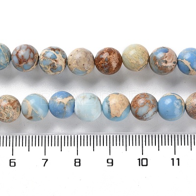 Dyed Natural Regalite/Imperial Jasper/Sea Sediment Jasper Beads Strands G-B124-C01-03-1