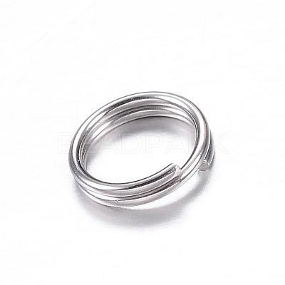 Tarnish Resistant 201 Stainless Steel Split Rings STAS-P092-03-1