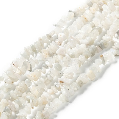 Natural Rainbow Moonstone Beads Strands G-A200-02-1